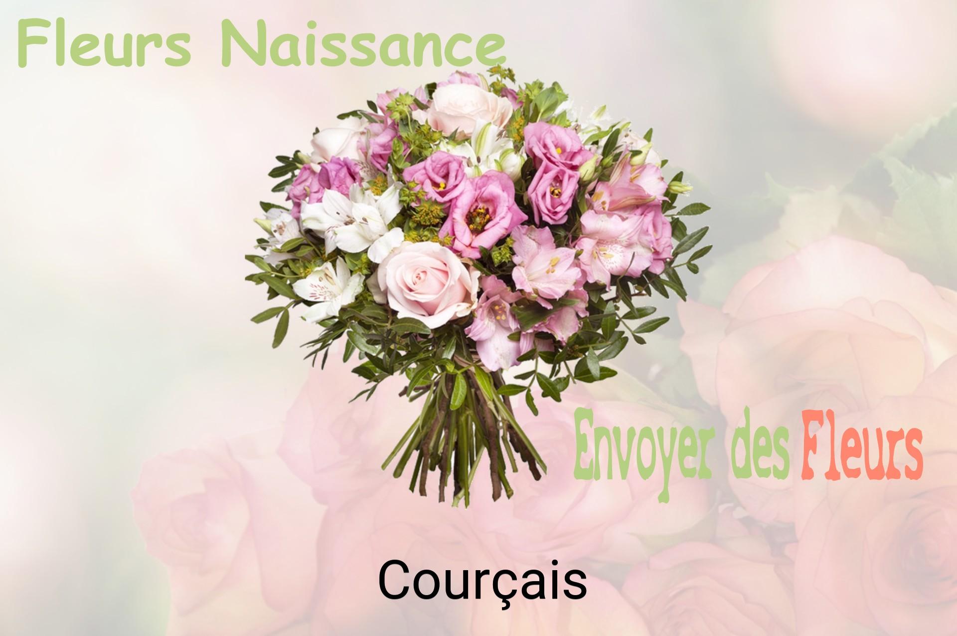 Bouquet de fleurs de naissance livré à Courçais